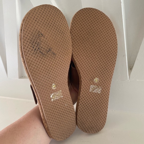 Kelsi Dagger New Brown Anthropologie Sandals size 9 Bohemian Soft Cork Bottoms - Picture 6 of 8